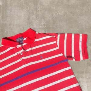 Polo Ralph Lauren Boys Striped Polo Shirt Red White Blue Size M (12-14)